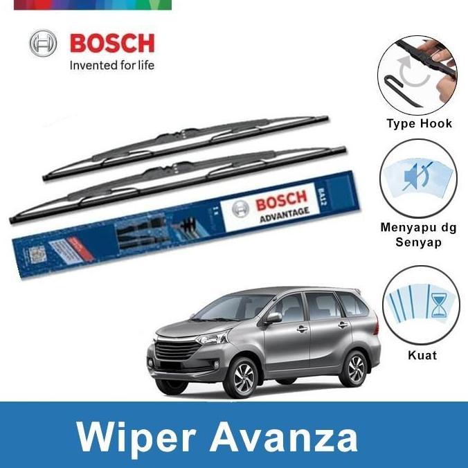 Gambar BEST BOSCH SEPASANG WIPER KACA MOBIL TOYOTA AVANZA ADVANTAGE SIZE 16 DAN 20 INCI - 2 PCS TERMURAH - Warna dari Enviomarkets undefined Tokopedia