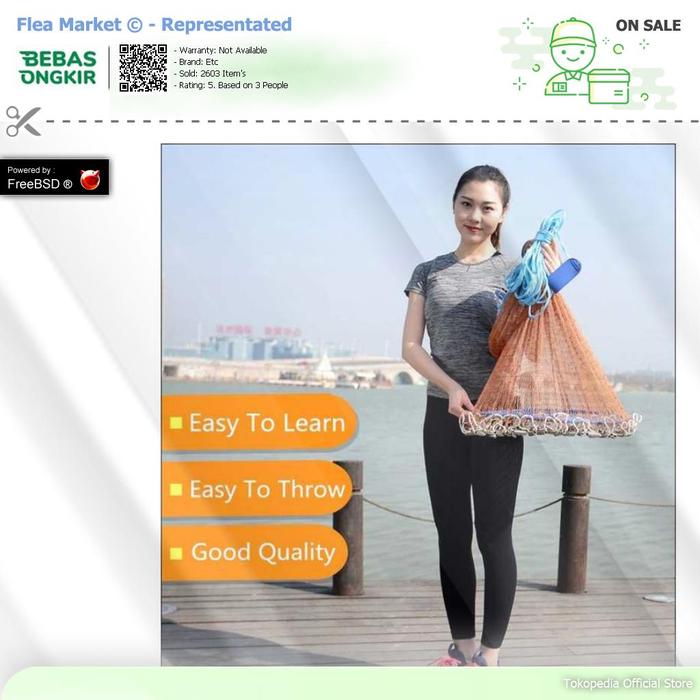 Gambar Finefish Jaring Pancing Ikan Lempar Fishing Throw Net Cage - SE4 - 3.6 Meter Oren, Etc dari Flea-Markets undefined Tokopedia