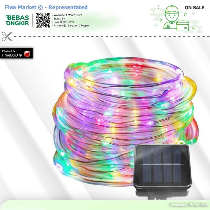 Gambar ANBLUB Lampu String Dekorasi RGB Solar Power 100 LED 12 Meter LISM-10 - Multi Warna, Etc dari Flea-Markets undefined Tokopedia