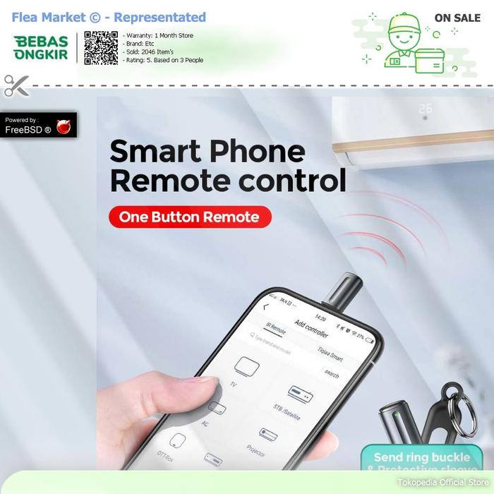 Gambar Flea.id - OTG Remote Control Infrared Smartphone Type C for TV AC Came - Hitam, Etc dari Flea-Markets undefined Tokopedia