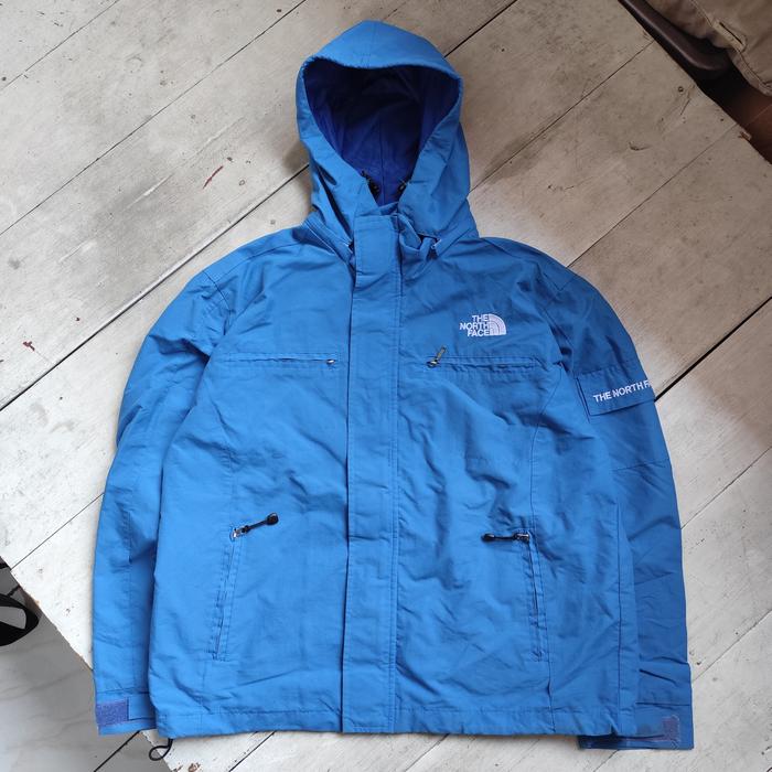 Gambar jaket tnf saku samping biru dari Backbonewarrior undefined Tokopedia