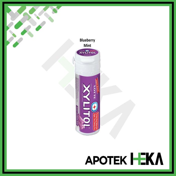 Gambar Xylitol Lotte Mini 26.1 gr Sugar Free Chewing Gum - Permen Karet - Blueberry Mint dari Apotek Heka Bogor undefined Tokopedia