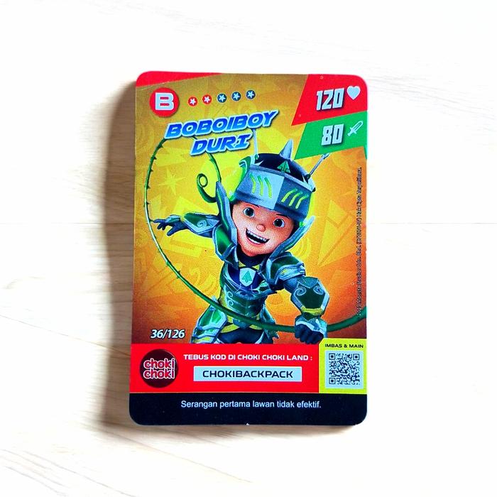 Gambar KARTU MONSTA GALAXY CARD CHOKI CHOKI BOBOIBOY - RETAKKA BELIUNG dari ChriZtore undefined 3 Tokopedia