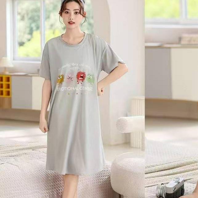 Gambar daster import korean style - Abu-abu dari sally sweet undefined Tokopedia