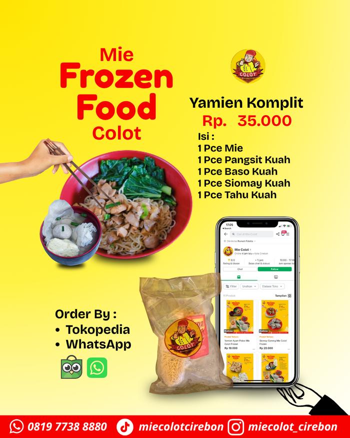 Gambar Yamien Komplit Mie Colot Frozen - Asin dari Mie Colot undefined Tokopedia