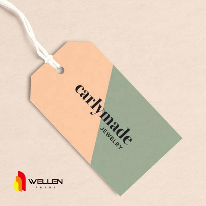 Gambar Hang Tag / Hangtag / Price Tag / Tag Harga / Label produk - 1 sisi, 4.5 x 9 cm dari WELLEN PRINT OFFICIAL undefined Tokopedia