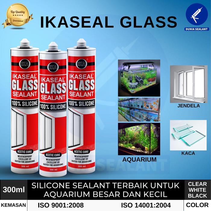 Gambar Silicone Sealant Lem Kaca Aquarium IKASEAL Glass Sealent Asam Silen - Putih dari Dunia Sealant undefined Tokopedia