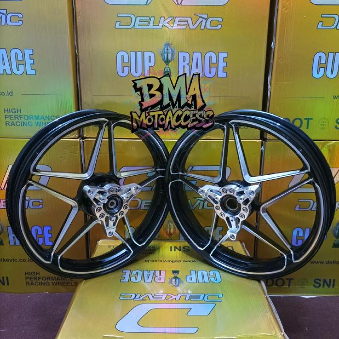 Gambar VELG DND DELKEVIC X1 V2 1.85×14 & 2.15×14 - NMAX NEW / NMAX NEO TURBO - Black dari BMA.MOTOACCESS undefined 5 Tokopedia