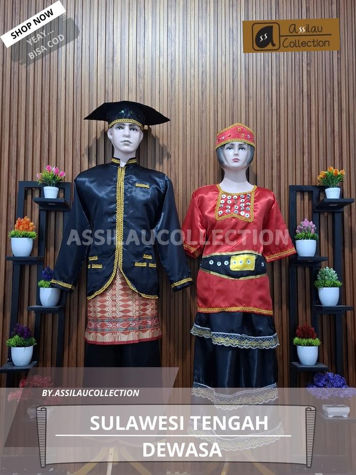 Gambar Baju Adat Dewasa Sulawesi Tengah Satuan (Laki/Cewek) - Sulteng Laki, S dari AssilauCollection undefined Tokopedia