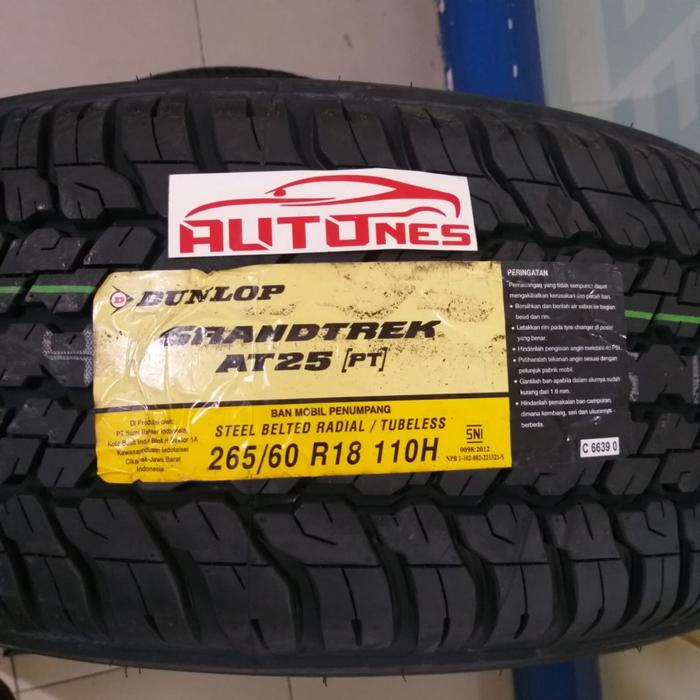 Gambar Ban Mobil DUNLOP GRANDTREK AT25 PT 265/60 R18 110H - 265/60 R18, dari AUTONES CENGKARENG undefined 5 Tokopedia