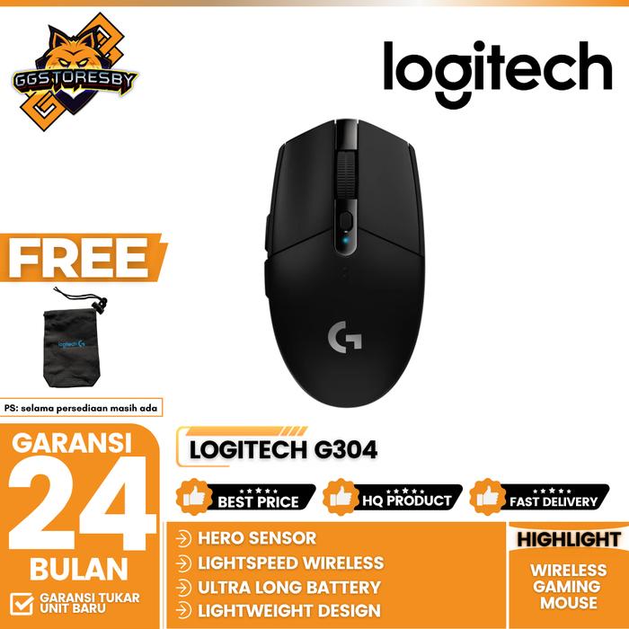 Gambar LOGITECH G304 WIRELESS Gaming Mouse - Hitam dari GGSTORESBY undefined Tokopedia