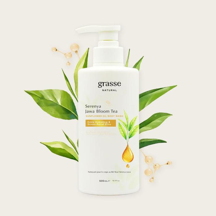 Gambar Grasse Natural Serenya Jawa Bloom Tea Body Wash Sabun Mandi dengan Minyak Bunga Matahari untuk Kulit Lebih Lembut dan Terhidrasi - 500ml dari Grasse Natural undefined Tokopedia