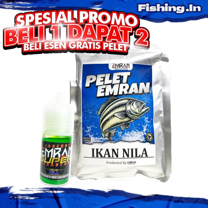 Gambar PROMO BELI ESSEN EMRAN ATTRACTANT GRATIS  PELET SIAP PAKAI - Essen Nila 15 ml, Bonus Pelet dari FISHINGIN Kab. Sukoharjo Tokopedia