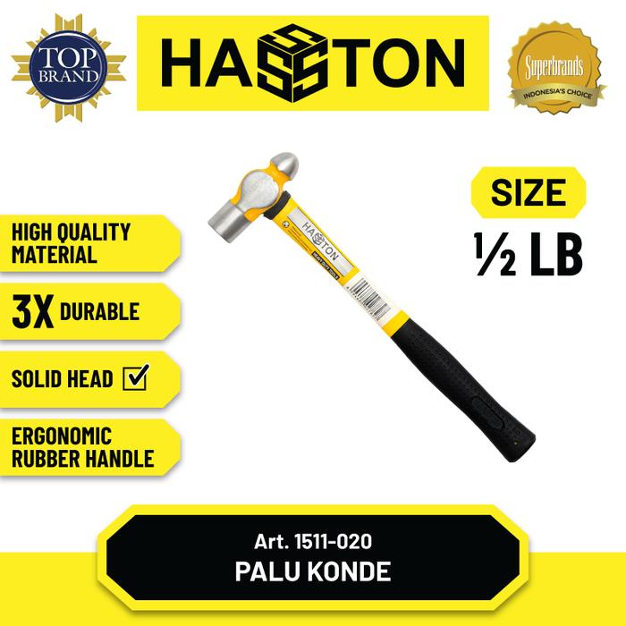 Gambar Hasston Hammer Konde Gg. Fiber Bungkus Karet Hitam (1511) dari Hasston Tools undefined 4 Tokopedia