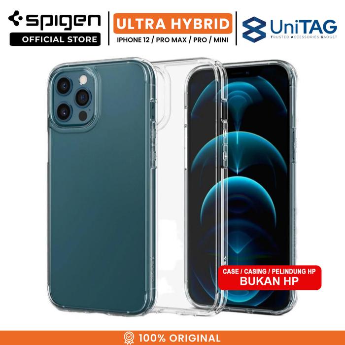 Gambar Spigen Case For iPhone 12 Pro Max/Pro/Mini Spigen Ultra Hybrid Anti Crack Casing - Crystal Clear, 12 Pro Max dari Spigen Indonesia undefined Tokopedia