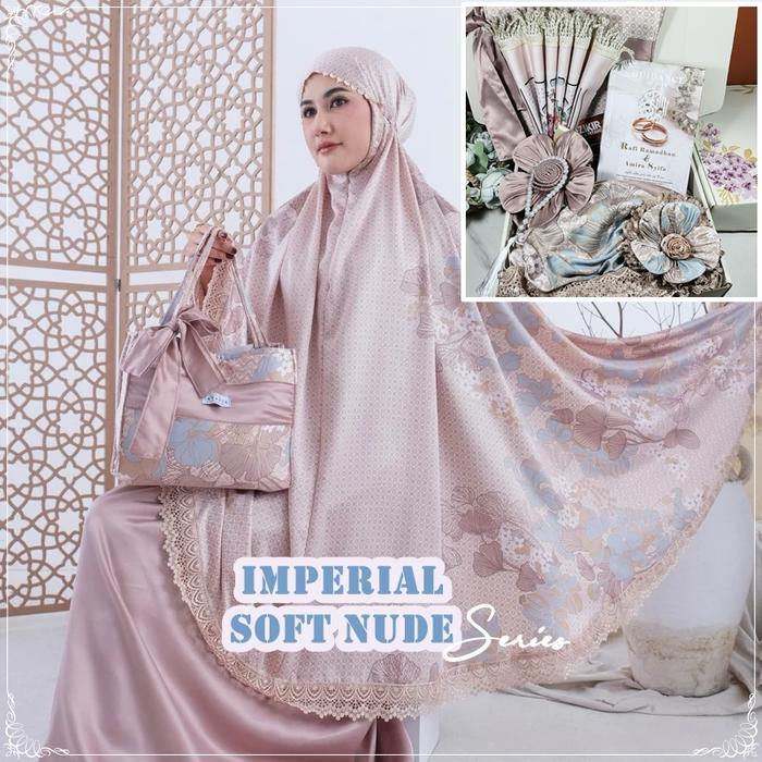 Gambar Seperangkat Alat Sholat Mahar - Mukena Seserahan Pernikahan - Paket Seserahan Custom nama - Set alat sholat lengkap - Kado Pernikahan dan Kado Ulang Tahun Cewek - NEW IMPERIAL SOFT NUDE (COMPLITE) dari Kadoinaja undefined Tokopedia