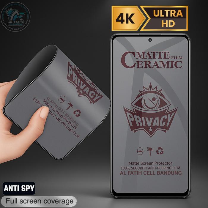 Gambar Al Fatih Cell Bandung Tempered Glass Ceramic Matte Anti Spy Full Privacy untuk Xiaomi Redmi 13X A5 A3 A2 A1 15C 14C 13C 12C 10C 9C 9A 8A 7A 6A 5A 4A 4i 4C 4X 3X 3S Note 14 Pro Note 13 Pro Note 12 Pro Note 11 Pro Note 10 Pro Note 9 Pro Note 8 Pro Note 7 - REDMI NOTE 12 PRO 4G dari Al Fatih Cell Bandung Selatan undefined Tokopedia