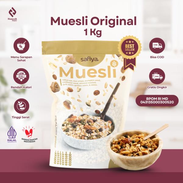 Gambar Muesli Safiya Sereal Sehat Muesli Premium Original - 1kg dari Hamzahstr_NEW undefined Tokopedia