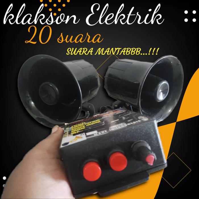 Gambar Klakson mobil telolet 20 suara Elektrik 12 dan 24 VOLT dari 0d0 undefined Tokopedia
