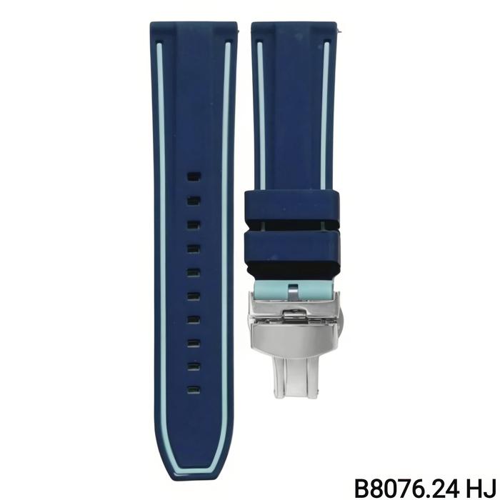 Gambar Tali Jam Tangan 24 MM Strap Rubber Quick Release Soft Silicone 8076.24 Buckle Stainless Watch Watches - B 8076.24 HJ dari Watch Band N strap undefined Tokopedia