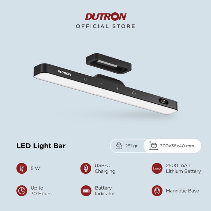 Gambar DUTRON Lampu LED Light Bar Magnetic Portable - Light Bar , Putih dari Dutron undefined Tokopedia