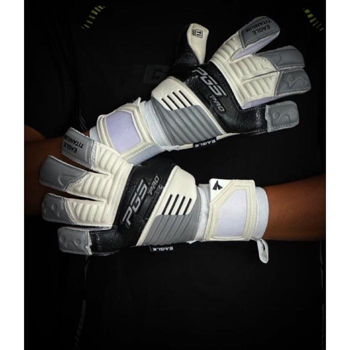 Gambar Sarung Tangan Kiper Glove Kiper PGS STORM SERIES/PGS WINNER SERIES/PGS PRO SERIES - EAGLE TITANIUM/White, 10 dari RF Sport Tangerang undefined Tokopedia