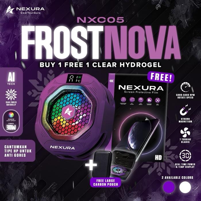 Gambar NEXURA Fan Cooler Frostnova NXC05 30W + Free Anti Gores Hydrogel Clear Semua Tipe HP dari NEXURA GAMING undefined Tokopedia