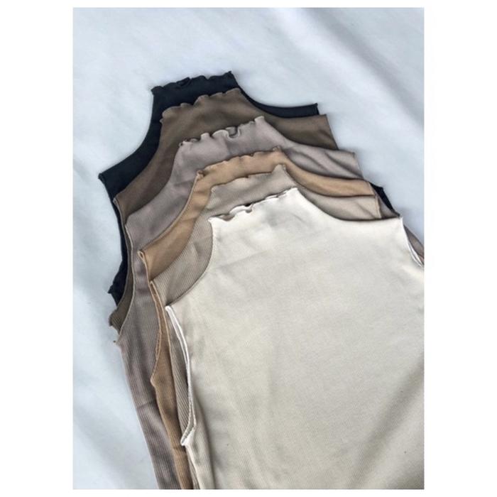 Gambar INNER KNIT SLEEVELESS - INNER KOREA - STRELITZIA INNER - Abu, Lengan Panjang dari ADE TANTRI RTGHBGCGV undefined Tokopedia