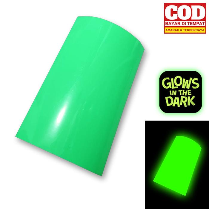 Gambar Sticker Fosfor 10 x 30 cm Stiker Luminous Glow in The Dark GID Kertas Paper Stationery dari Timor Gear ID undefined Tokopedia