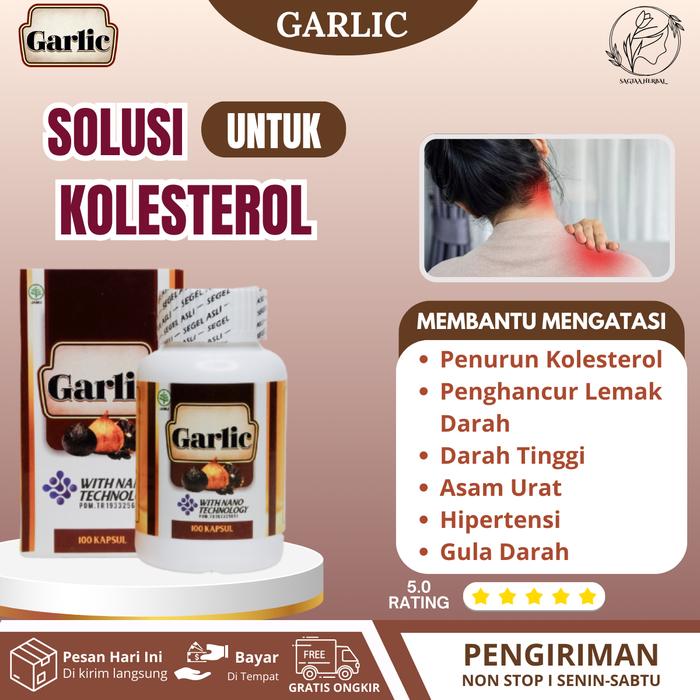 Gambar Obat Kolesterol Penurun Kolesterol Penghancur Lemak Darah Darah Tinggi Asam Urat Hipertensi Gula Darah Garlic 100% Original dari Sagiaa Herbal_NEW undefined Tokopedia