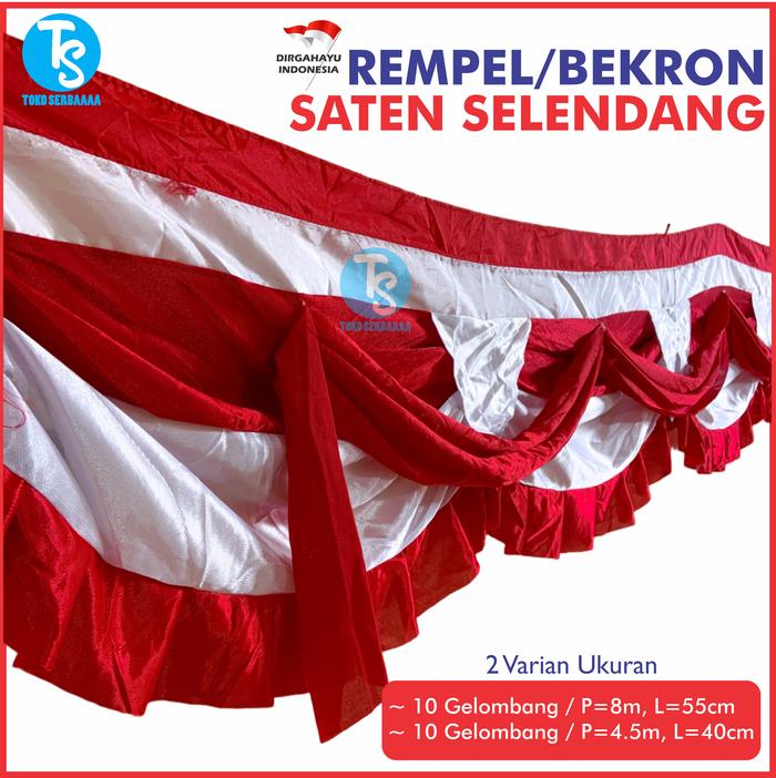 Gambar Bendera Merah Putih Indonesia Dekorasi Background Backdrop Rumbay Selendang RI Bahan Satin 4-8 Meter - Panjang 4,5m dari TOKO SERBAMAKMUR undefined Tokopedia