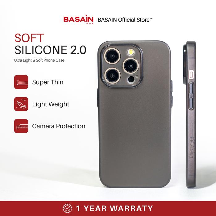 Gambar BASAIN Casing iPhone 11 Pro Max Soft Silicone 2.0 Case - Black dari BASAIN Store undefined Tokopedia