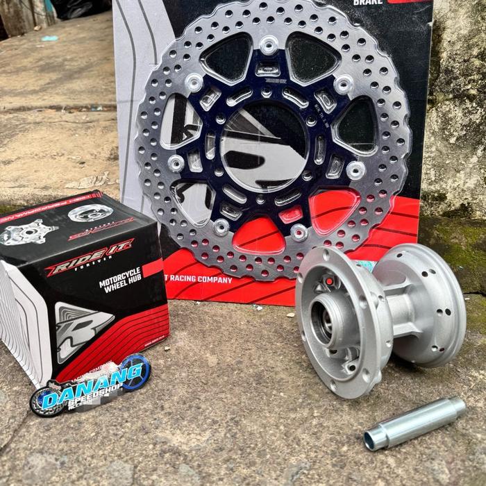 Gambar Tromol Depan Dtacker Ride It Set Piringan 300mm PNP As 12 Dan 15 CB GL MEGAPRO TIGER NINJA R SS VIXION CB150R Verza - Tromol Dtracker Fullset dari Danang Speedshop_NEW undefined 5 Tokopedia