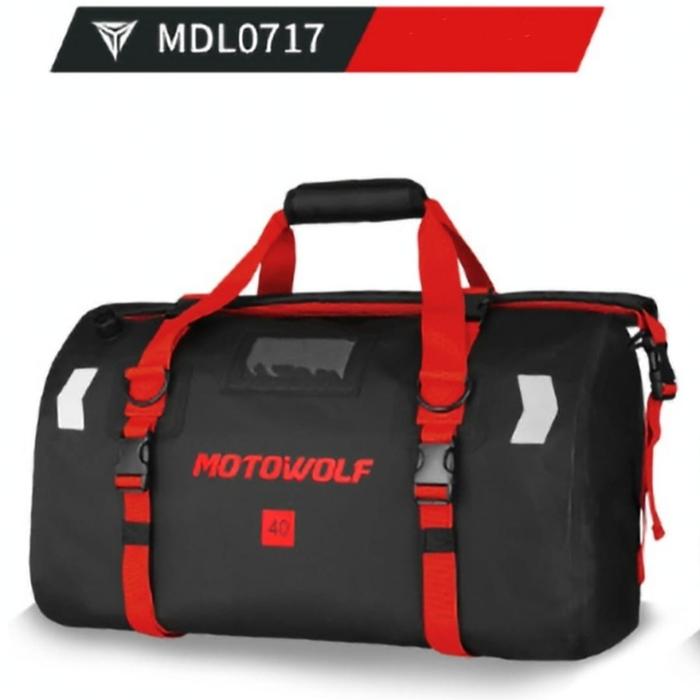 Gambar Dry Bag Motor Motowolf Mdl 0717 Tas Touring traveling waterproof 40L - Hitam Merah, 40L dari Hks Cellular undefined Tokopedia