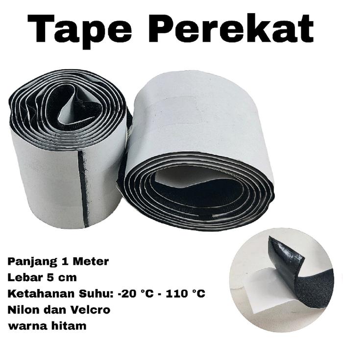 Gambar Velcro Tape Perekat Kain Lakban Lebar 5cm Panjang 1 meter - tanpa bubble dari Glodok Supermarket undefined Tokopedia