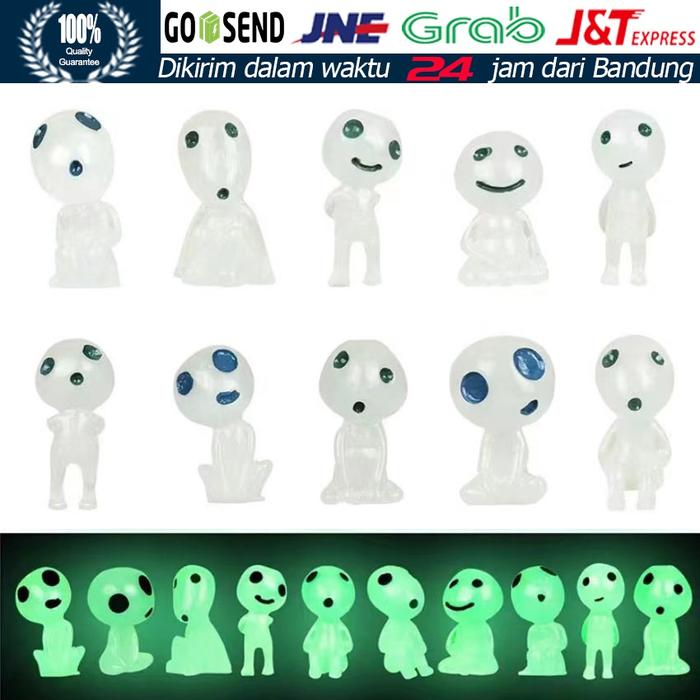 Gambar 10Pcs/Set Ornamen Mikro Lanskap Pohon Roh Mononoke Putri | Mini Figure Elf Bercahaya untuk Dekorasi Taman Alien dalam Berbagai Bentuk Biru Hijau dari TK ANGGURR MOTIF TERRBARRRU undefined Tokopedia
