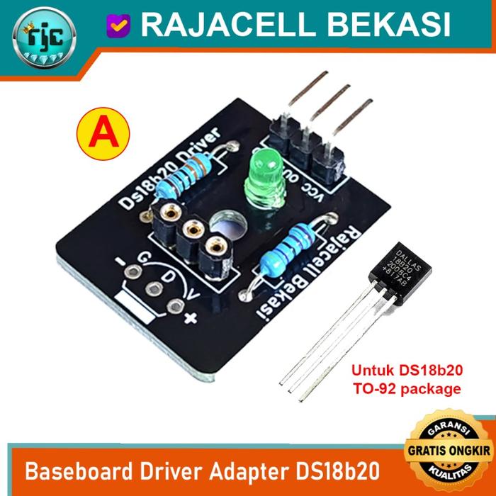 Gambar Module PCB Baseboard Driver Sensor Suhu DS18B20 Dudukan Breakout Board - Type A dari Arduino Store undefined Tokopedia