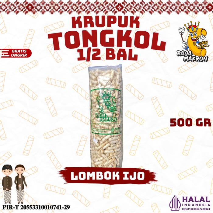 Gambar KRUPUK TONGKOL Original, Balado dan Lombok ijo Hijau Pedas Cemilan Food Snack kerupuk 500gr & 1kg - 500gr LOMBOK IJO  dari rajamakron undefined Tokopedia