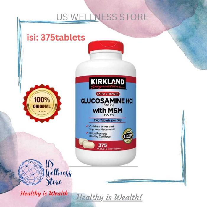 Gambar Ready Kirkland Glucosamine Hci 1500 Mg With Msm 1500 Mg Isi 375 Tablets Murah - Bagus dari asenaf undefined Tokopedia