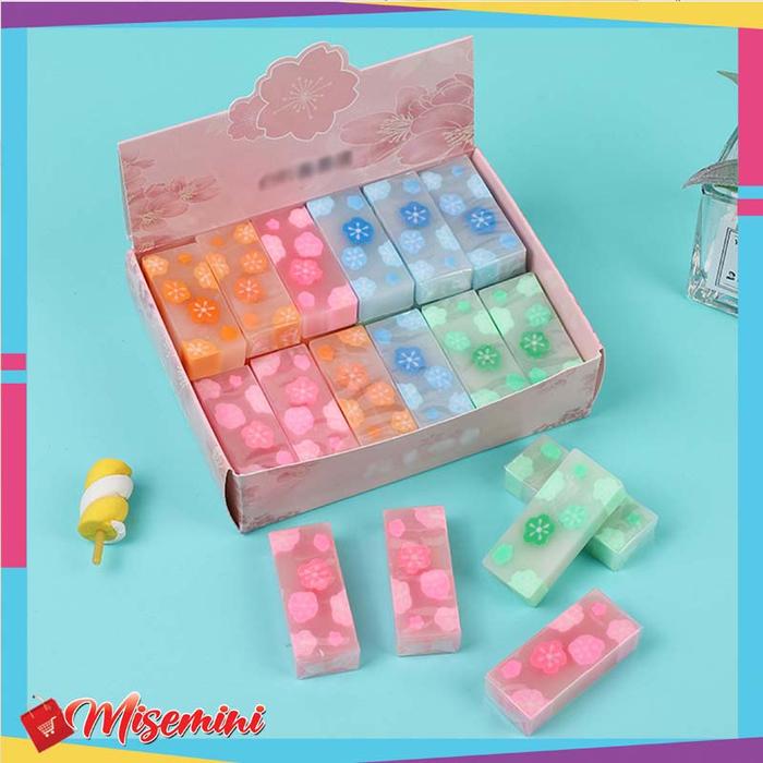 Gambar Penghapus Pensil Karet Sekolah Motif Bunga Bahan Import Lucu Rubber Stationery 1079 - Not Specified dari Misemini Surabaya undefined Tokopedia