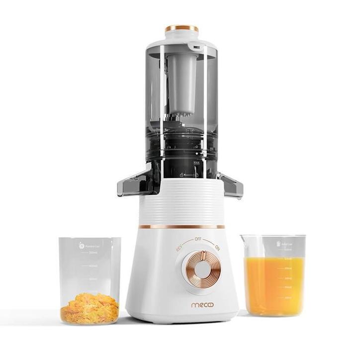 Gambar Mecoo Aesthetic Slow Juicer Extra Big Mouth EasyJuice Filter-Free EasyClean 100 Low Watt BPA Free Tritan Baby Food Grade | Slow Juicer Mecoo - Milky White dari Surya Samodra Electronic undefined Tokopedia