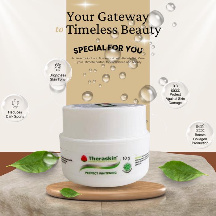 Gambar Theraskin BPOM Perfect Whitening 10g - Krim dengan Niacinamide untuk pagi dan malam hari dari Aura Cantik Kosmetik undefined Tokopedia
