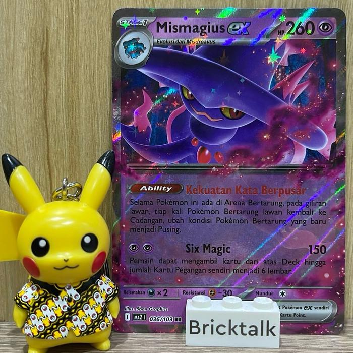 Gambar Mismagius ex RR MA2 036/103 Kartu Pokemon TCG Trading Card Game Indonesia Original - Mismagius ex RR dari bricktalk undefined Tokopedia