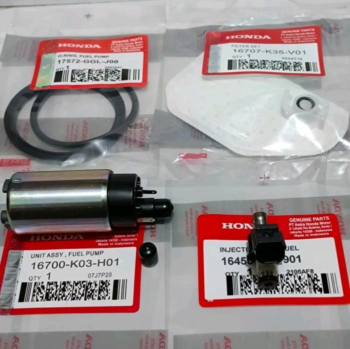 Gambar Paket Injektor K03+Rotak Fuel Pump KO3+Filter K36+Oring GGL Supra x 125 Fi New Blade 125 Fi Original - Motorcycle dari speed shop99_NEW undefined Tokopedia