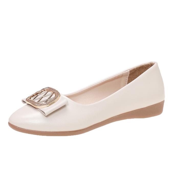 Gambar Flat Shoes LUCKY GIRL Sepatu Wanita Flats Basic 01 Woman Women Perempuan Bahan Premium Sandal - CREME BEIGE, 35 dari Luckymall.id_NEW undefined Tokopedia