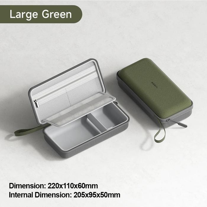 Gambar HAGIBIS Electronic Organizer Travel Bag Pouch Portable Carry Hard Case Hard Case Tas Tempat Travel Acc Aksesoris Powerbank Harddisk Kabel Charger Mouse Mouse Flashdisk Memory Card HDD FD SSD Hagibis - L-GREEN dari HimTech undefined Tokopedia