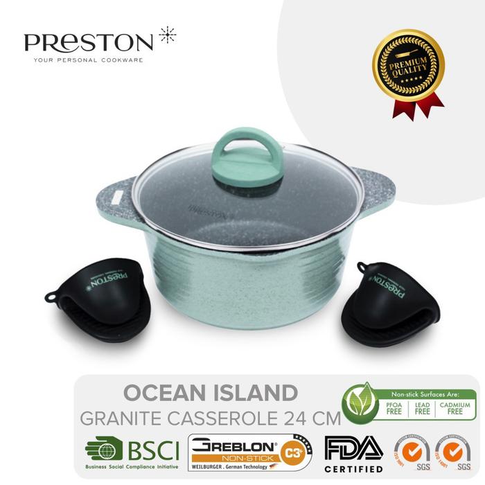 Gambar Preston Ocean Island Granite Casserole 24cm Alat Kitchenware dari Raja Dapur Elektrik undefined Tokopedia