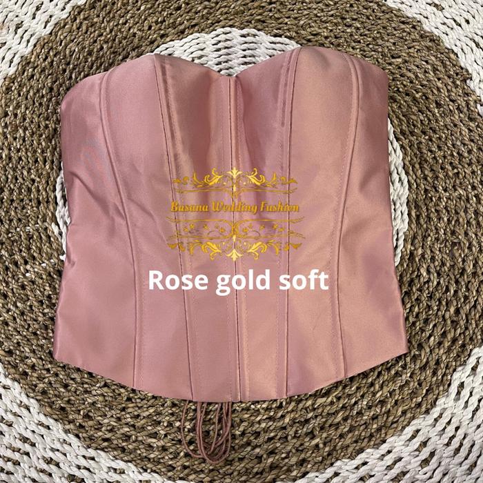 Gambar Longtorso | Longtorso kebaya | Bustier | Bustier kebaya | Kemben | kemben kebaya - Rose Gold soft, XL dari MUHAMAISBAHRUDIN undefined Tokopedia