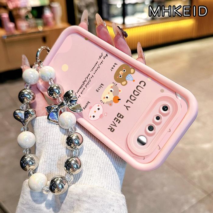 Gambar MHKEID Casing Hp untuk Realme 16 5G Case Pola Beruang yang lucu Kasing Anti-Sidik Jari Silikon Kasus Lembut Gelang manik Tali gantung Casing - Gaya1, Realme 16 5G dari MHKEID MALL Kab. Tangerang Tokopedia