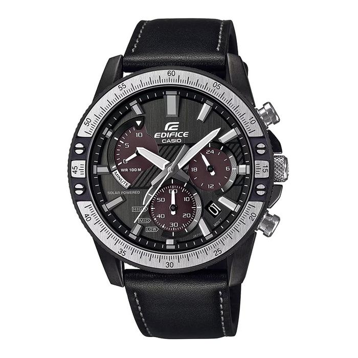 Gambar Jam Tangan Pria Casio Edifice EQS-930TL-1AVUDF Automotive Toolkit Inspired Design Dual Tone Dial Black Leather Band dari Machtwatch Indonesia undefined Tokopedia